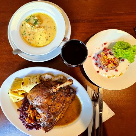 Restaurant U Pinkasu in Prag - Sankt-Martins-Gans